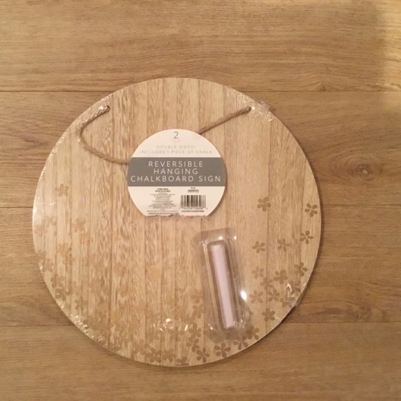 Reversible Hanging Chalkboard Sign - Picture 2 of 3